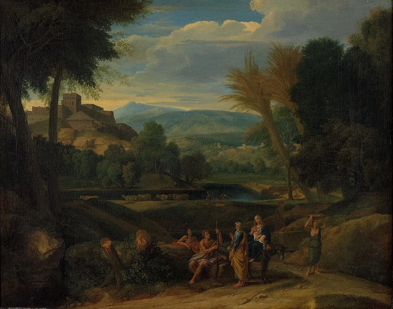 Un paesaggio classico con la Fuga in Egitto - Princeton University Art Museum